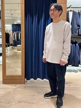 「アイテム（Tシャツ/カットソー）」を使った、atsushiさん（メンズ・160cm・50代）の秋コーディネート