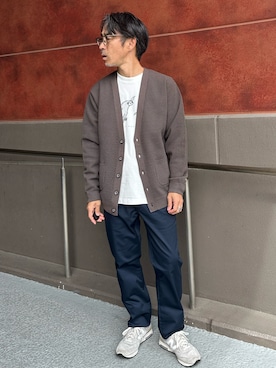 「アイテム（トップス）」を使った、atsushiさん（メンズ・160cm・50代）の秋コーディネート