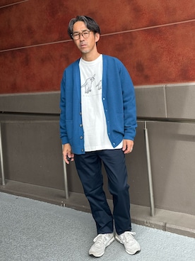 「アイテム（Tシャツ/カットソー）」を使った、atsushiさん（メンズ・160cm・50代）の秋コーディネート