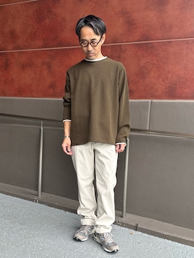 「アイテム（トップス）」を使った、atsushiさん（メンズ・160cm・50代）の冬コーディネート