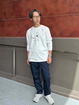 「アイテム（トップス）」を使った、atsushiさん（メンズ・160cm・50代）の秋コーディネート