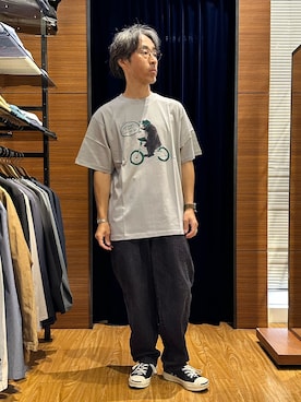 「NOLLEY'S LIGHT（ノーリーズライト）のアイテム」を使った、atsushiさん（メンズ・160cm）の夏コーディネート