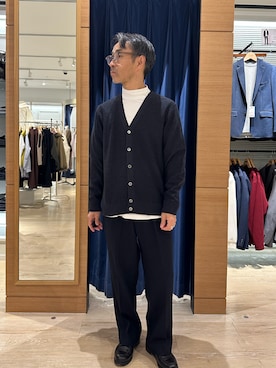 「アイテム（トップス）」を使った、atsushiさん（メンズ・160cm・50代）の冬コーディネート