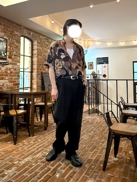 「no brand（ノーブランド）のアイテム」を使った、ふくみさん（メンズ・175cm）の秋コーディネート