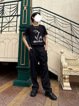 「disney」｜ふくみさん（メンズ・175cm）の夏コーディネート