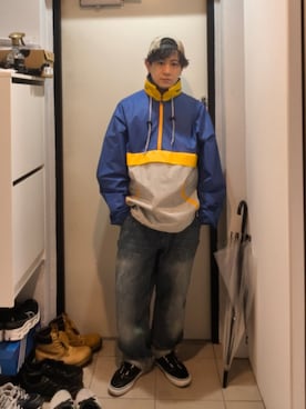 「アイテム（ナイロンジャケット）」を使った、yukl2136さん（メンズ・162cm）の秋コーディネート