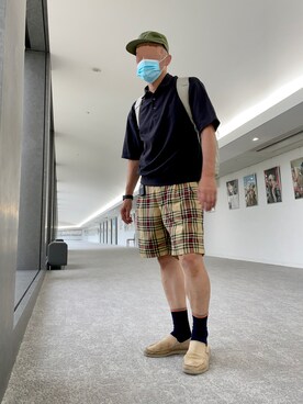 「crocs（クロックス）のアイテム（スニーカー）」を使った、hirochanさん（メンズ・174cm）の夏コーディネート