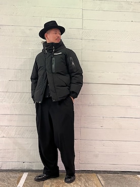 「schott(ショット)のアイテム(ダウンジャケット/コート)」を使った、ミチさん(メンズ・182cm)の秋コーディネート