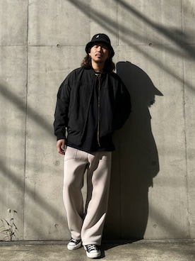 「Iroquois（イロコイ）のアイテム」を使った、ミチさん（メンズ・182cm）の秋コーディネート