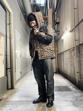 「schott(ショット)のアイテム(ダウンジャケット/コート)」を使った、ミチさん(メンズ・182cm)の秋コーディネート