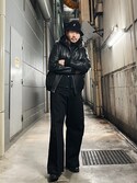 Schott/ショット/LEATHER FULLZIP PARKA/レザー フルジップ パーカー ...