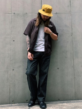 「schott(ショット)のアイテム」を使った、ミチさん(メンズ・182cm)の夏コーディネート