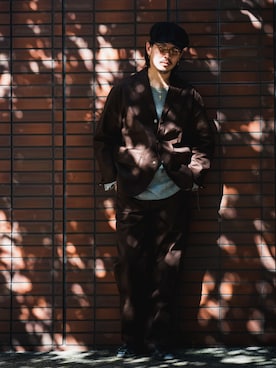 「schott（ショット）のSchott/ショット/TC PAINTER PANTS/ペインターパンツ（その他パンツ）」を使った、ミチさん（メンズ・182cm）の秋コーディネート