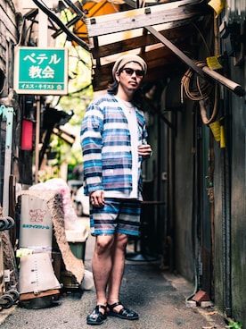 ミチさん(メンズ・182cm)の夏コーディネート