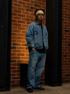 「Schott(ショット)のアイテム(パンツ)」を使った、RYO【THE CRIMIE】さん(メンズ・182cm)の秋コーディネート