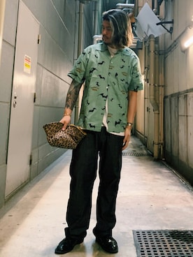 「schott（ショット）のアイテム（パンツ）」を使った、ミチさん（メンズ・182cm）の夏コーディネート