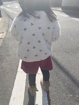 「SLAP SLIP（スラップスリップ）のアイテム（その他アウター）」を使った、✿ライオンとウサギちゃん✿さん（キッズ・100cm）の冬コーディネート