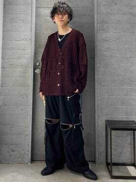 「HARE（ハレ）の2WAY-ZIPカーゴパンツ(HARE)（カーゴパンツ）」を使った、ぬまさん（メンズ・166cm）の夏コーディネート