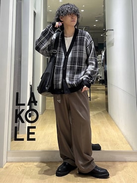 「アイテム（ジャージ、ホワイト系）」を使った、ぬまさん（メンズ・166cm）の秋コーディネート