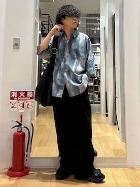 「LAKOLE（ラコレ）のアイテム（シャツ/ブラウス）」を使った、ぬまさん（メンズ・166cm）の夏コーディネート