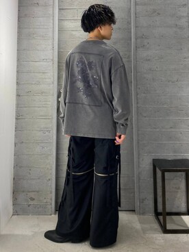 「HARE（ハレ）の2WAY-ZIPカーゴパンツ(HARE)（カーゴパンツ）」を使った、ぬまさん（メンズ・166cm）の夏コーディネート