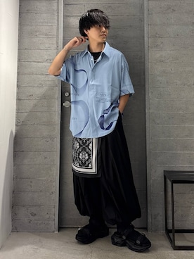 「アイテム（バンダナ/スカーフ）」を使った、ぬまさん（メンズ・166cm・20代）の夏コーディネート