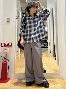 「LAKOLE（ラコレ）の＜接触冷感＞シックク－ルタンクトップ / 1045104（ジャージ、ホワイト系）」を使った、ぬまさん（メンズ・166cm）の夏コーディネート