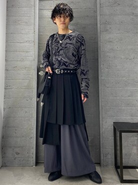「アイテム（スカート）」を使った、ぬまさん（メンズ・166cm・20代）の夏コーディネート