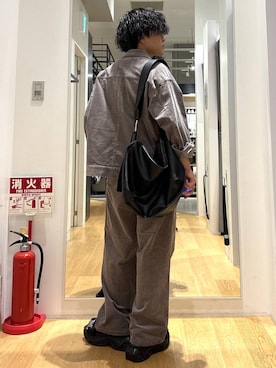 「LAKOLE（ラコレ）の＜接触冷感＞シックク－ルタンクトップ / 1045104（ジャージ、ホワイト系）」を使った、ぬまさん（メンズ・166cm）の夏コーディネート