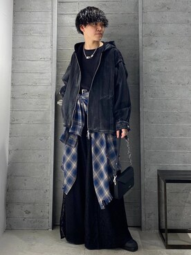 「HARE（ハレ）のアイテム（ブーツ）」を使った、ぬまさん（メンズ・166cm）の春コーディネート
