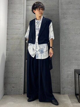 「アイテム（テーラードジャケット）」を使った、ぬまさん（メンズ・166cm・20代）の夏コーディネート