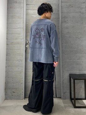 「HARE（ハレ）の2WAY-ZIPカーゴパンツ(HARE)（カーゴパンツ）」を使った、ぬまさん（メンズ・166cm）の夏コーディネート