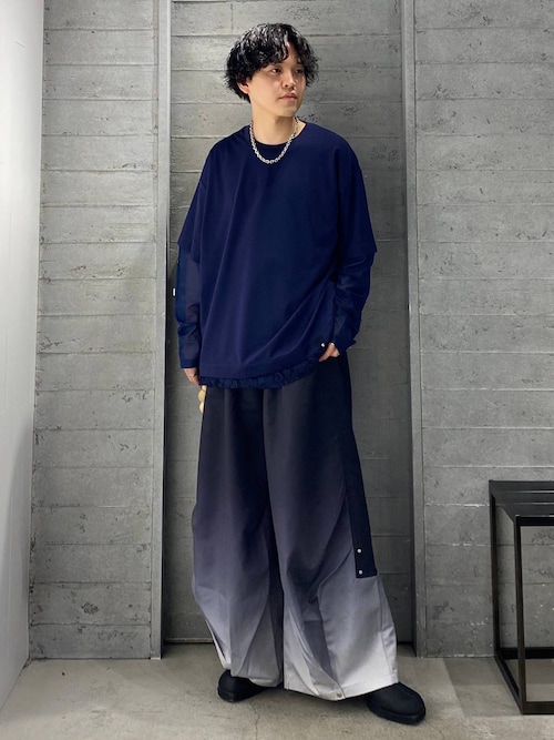 【HARE】ワイドレッグパンツ HARE パンツ グラデワイドレッグパンツ(HARE) メンズ : ZOZOTOWN