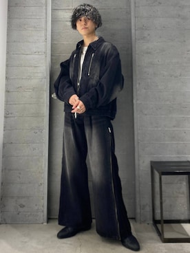 「HARE（ハレ）のアイテム（デニムジャケット）」を使った、ぬまさん（メンズ・166cm）の秋コーディネート