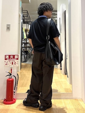 「LAKOLE（ラコレ）のアイテム（ショルダーバッグ）」を使った、ぬまさん（メンズ・166cm）の夏コーディネート