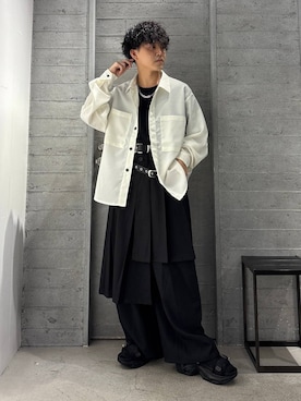 「アイテム（スカート）」を使った、ぬまさん（メンズ・166cm・20代）の夏コーディネート