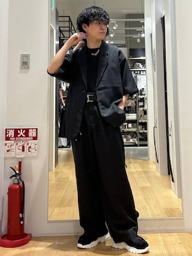 「LAKOLE（ラコレ）のアイテム（パンツ）」を使った、ぬまさん（メンズ・166cm）の春コーディネート