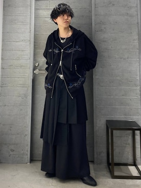 「アイテム（パーカー）」を使った、ぬまさん（メンズ・166cm）の秋コーディネート