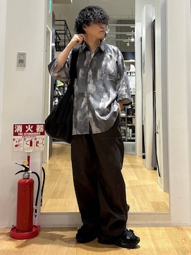 「LAKOLE（ラコレ）のアイテム（シャツ/ブラウス）」を使った、ぬまさん（メンズ・166cm）の夏コーディネート