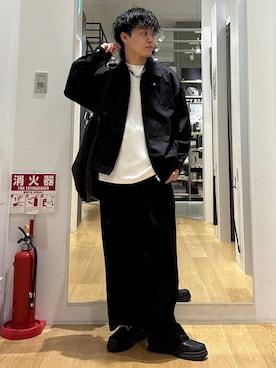 「LAKOLE（ラコレ）のアイテム（ブルゾン）」を使った、ぬまさん（メンズ・166cm）の春コーディネート