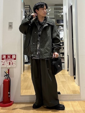 「LAKOLE（ラコレ）のタンクソールビットローファー / 182121（ローファー、ブラック系）」を使った、ぬまさん（メンズ・166cm）の春コーディネート