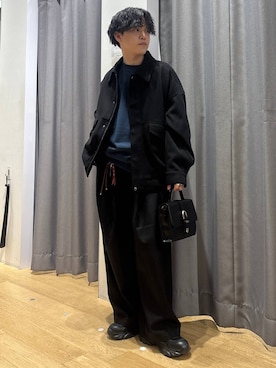 「アイテム（収納グッズ）」を使った、ぬまさん（メンズ・166cm）の冬コーディネート