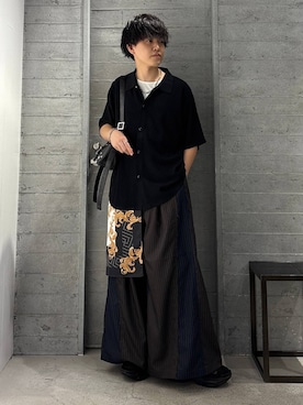 「ベーシック/シンプル」｜「アイテム（財布/小物）」を使った、ぬまさん（メンズ・166cm）の夏コーディネート