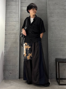「アイテム（タンクトップ）」を使った、ぬまさん（メンズ・166cm）の夏コーディネート