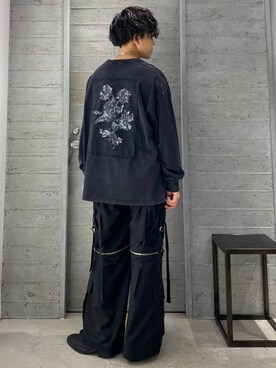 「HARE（ハレ）の2WAY-ZIPカーゴパンツ(HARE)（カーゴパンツ）」を使った、ぬまさん（メンズ・166cm）の夏コーディネート