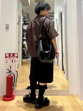 「LAKOLE（ラコレ）のアイテム（シャツ/ブラウス）」を使った、ぬまさん（メンズ・166cm）の夏コーディネート