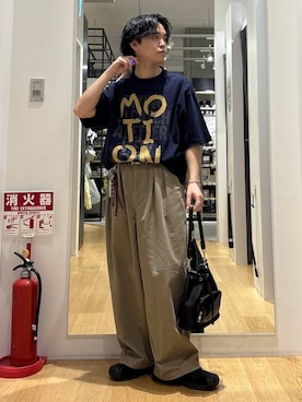 「アイテム（収納グッズ）」を使った、ぬまさん（メンズ・166cm）の春コーディネート