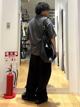 「LAKOLE（ラコレ）のアイテム（ショルダーバッグ）」を使った、ぬまさん（メンズ・166cm）の夏コーディネート