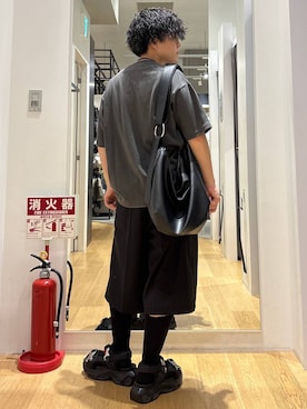「LAKOLE（ラコレ）のアイテム（ショルダーバッグ）」を使った、ぬまさん（メンズ・166cm）の夏コーディネート