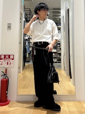 「アイテム（収納グッズ）」を使った、ぬまさん（メンズ・166cm）の春コーディネート
